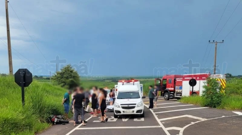 Motociclista fica gravemente ferido em acidente na vicinal que liga Tupã a Varpa