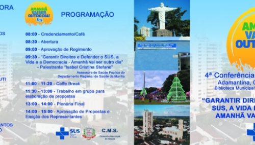 Secretaria de Saúde de Adamantina realiza Conferência Municipal