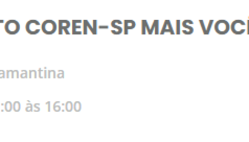 Adamantina recebe o Lançamento do Projeto COREN-SP + Você