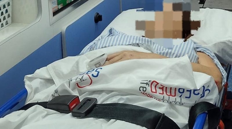 Casal de Lucélia fica ferido ao ter a motocicleta em que trafegavam atingida por uma caminhonete, na SP-294