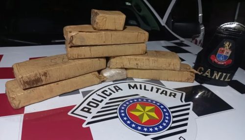 Adolescente de 13 anos é apreendido por armazenar seis tabletes de maconha em troca de porções da droga, em Panorama