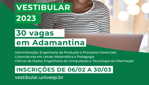 Inscrições para o Vestibular da Univesp estão abertas até quinta-feira (30)