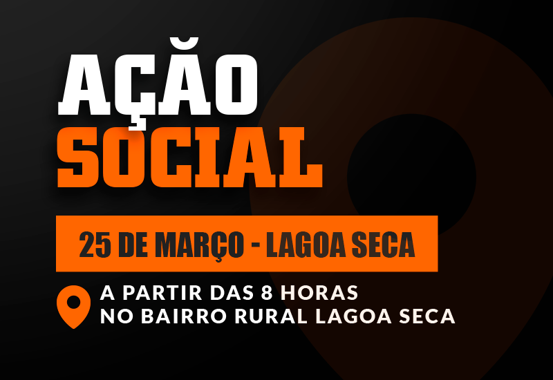 Centro Universitário promove ação social na Lagoa Seca neste sábado, 25