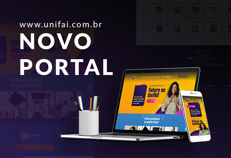 Mais moderno, interativo e repleto de novidades,  novo portal da UniFAI entra no ar nesta sexta-feira
