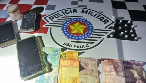 Polícia Militar em Adamantina, prende homem em flagrante por tráfico após venda