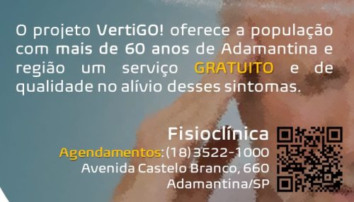 Fisioclínica promove tratamento gratuito para tontura em idosos