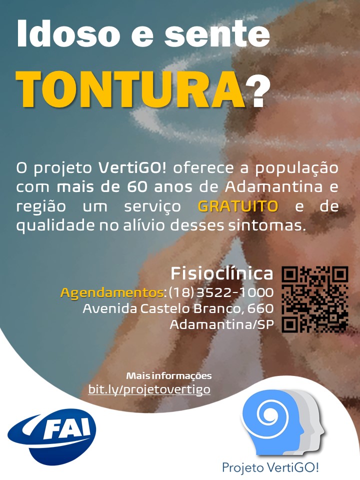 Fisioclínica promove tratamento gratuito para tontura em idosos