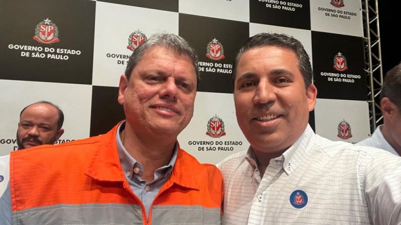 O governador Tarcísio de Freitas, confirmou a vinda dele à Dracena, na próxima sexta-feira (17), às 10h