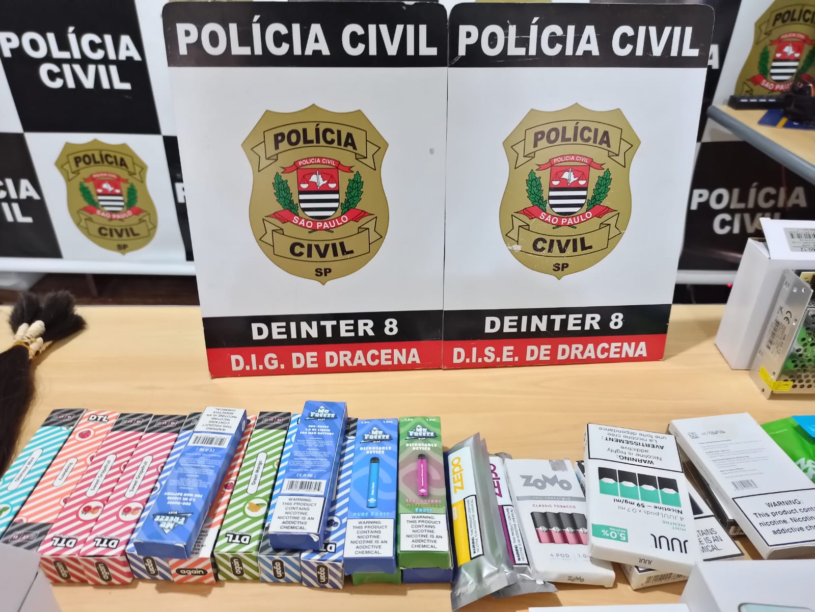 Ação da Policia civil desarticula local suspeito de ser uma central de golpe em Dracena