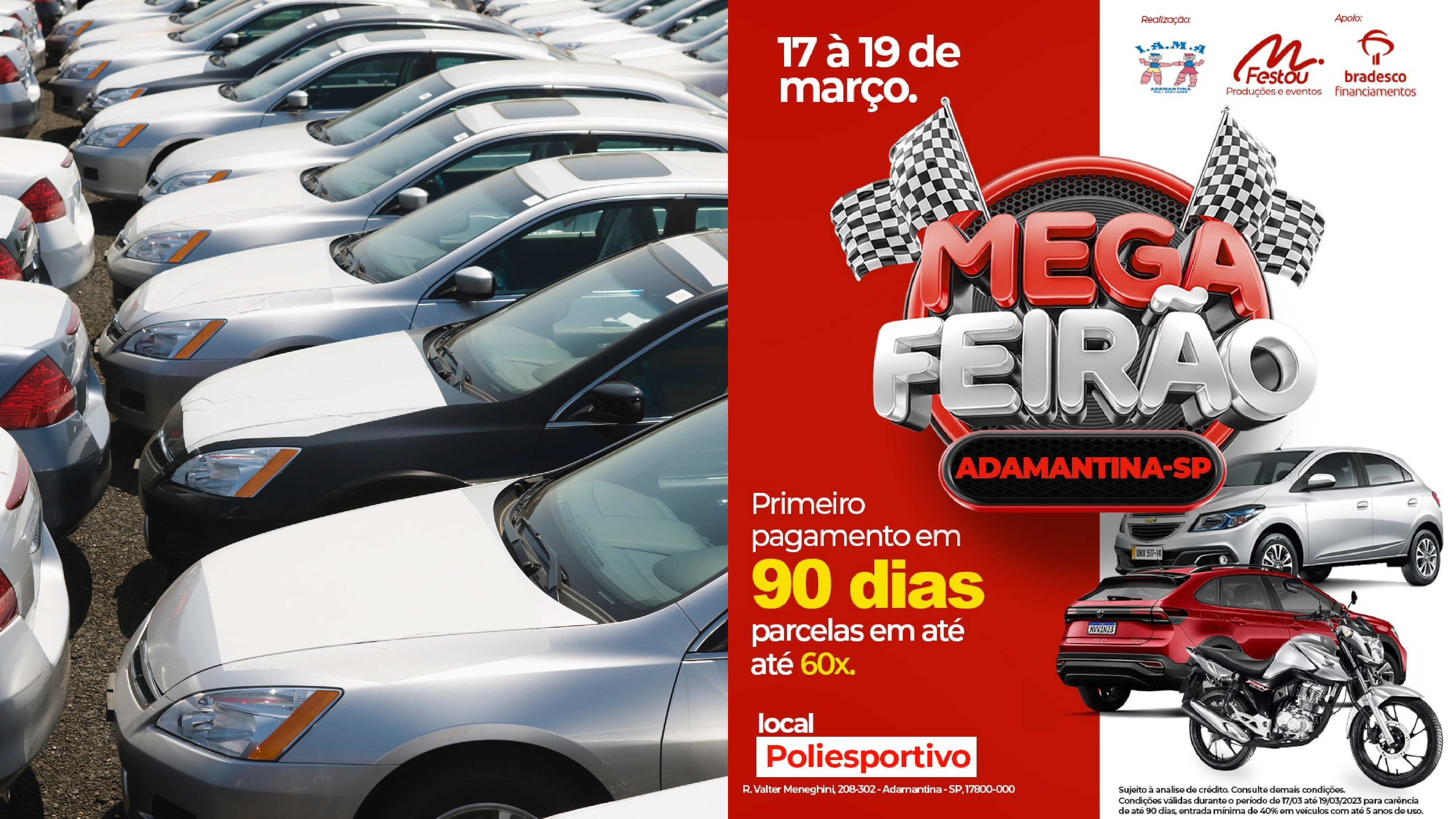  Chegou a hora de trocar de carro no Mega Feirão de Carros e Motos.