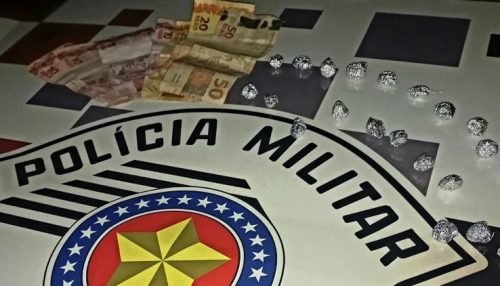 Homem é preso por tráfico de droga com 23 porções de crack, em Adamantina