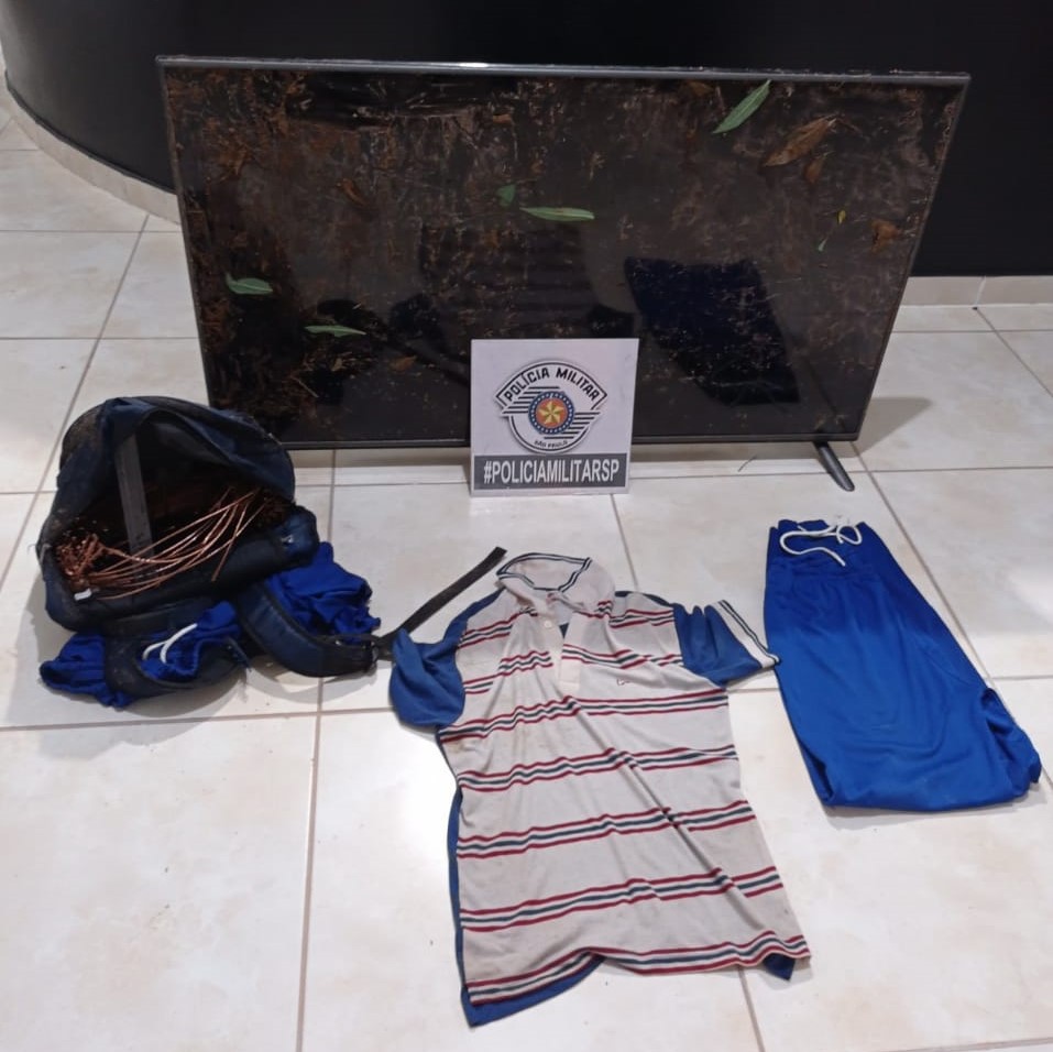 Policial Militar de folga, auxilia na recuperação de TV furtada em Adamantina