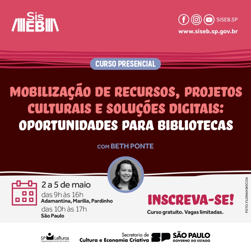 Adamantina recebe curso presencial destinado aos profissionais que atuam nas bibliotecas