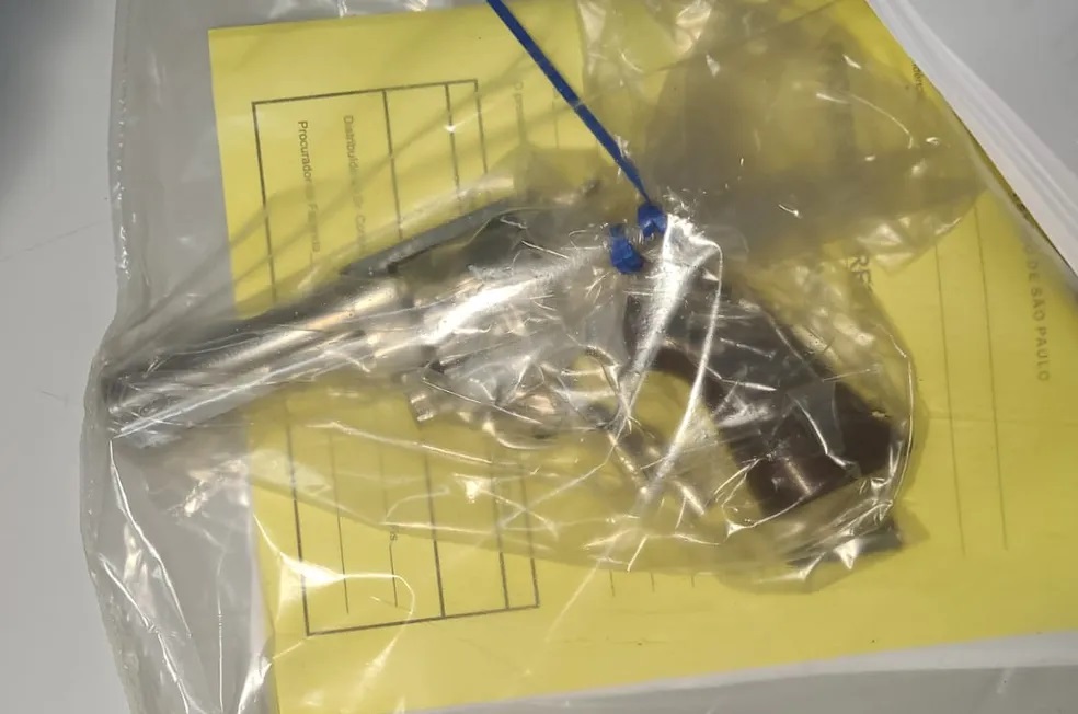 Sogra tenta esconder arma supostamente utilizada por genro ‘para ajudá-lo’ e os dois acabam presos em flagrante