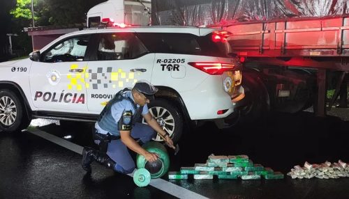 Caminhoneiro é flagrado transportando entorpecentes em botijão de gás e acaba preso, em Rancharia