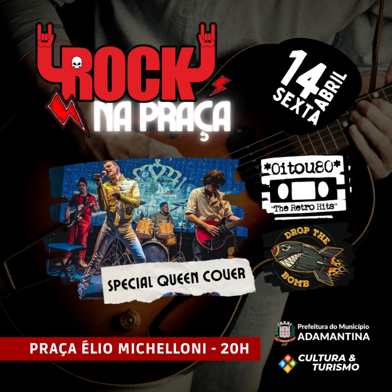 Rock na Praça movimenta Adamantina na sexta-feira (14)