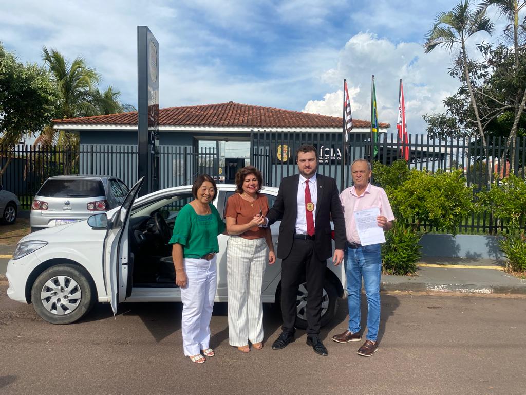 Polícia Civil de Pirapozinho deposita veículo apreendido de tráfico ao Fundo Social de Solidariedade de Adamantina