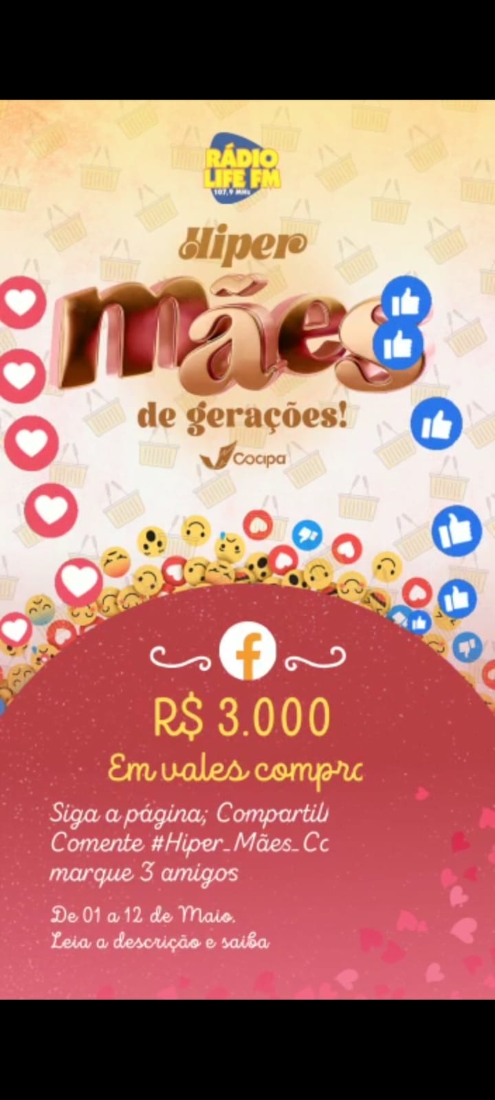 Confira os Nome dos Ganhadores da promoção Hiper Mães de gerações Cocipa