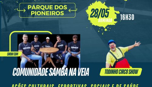“Domingo no Parque” fecha a agenda cultural do mês de maio em Adamantina