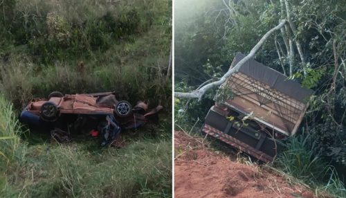 Dois homens morrem após colisão entre carro e carreta
