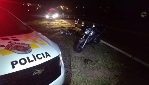 Pedestre morre após ser atropelado por motocicleta na Rodovia
