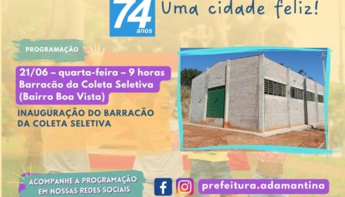 Prefeitura de Adamantina realiza inauguração do barracão onde funcionará a COOPERADAM