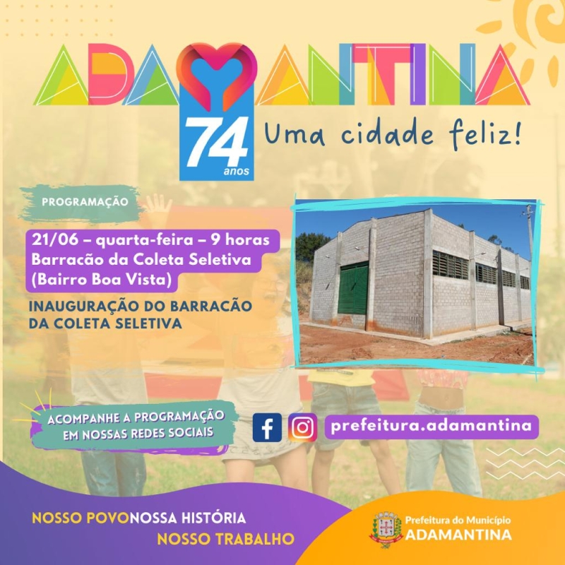 Prefeitura de Adamantina realiza inauguração do barracão onde funcionará a COOPERADAM