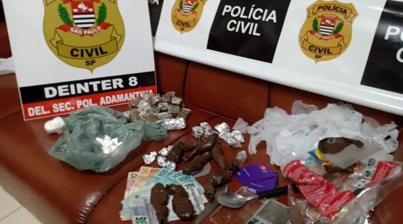 Traficante é preso em Lucélia após ação da Polícia Civil de Adamantina contra o tráfico de drogas