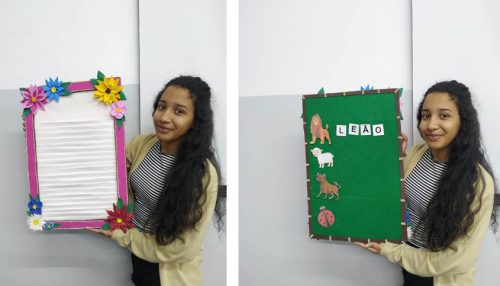 Alunos de Pedagogia confeccionam  materiais didáticos em aulas práticas