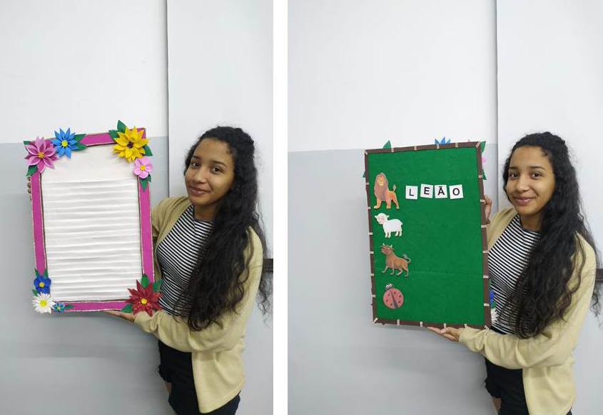 Alunos de Pedagogia confeccionam  materiais didáticos em aulas práticas