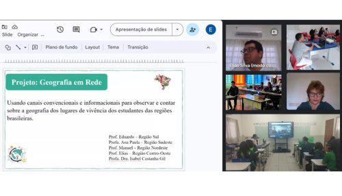 Geografia em rede: professores dedicados e plataformas  digitais aproximam estudantes de várias partes do Brasil