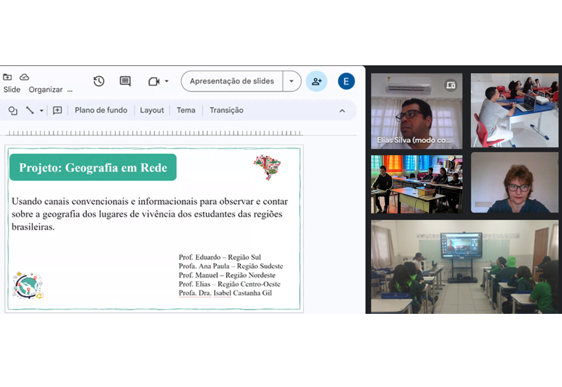 Geografia em rede: professores dedicados e plataformas  digitais aproximam estudantes de várias partes do Brasil