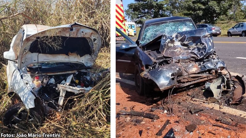 Acidente fere quatro pessoas na rodovia que liga os municípios de Iacri e Bastos