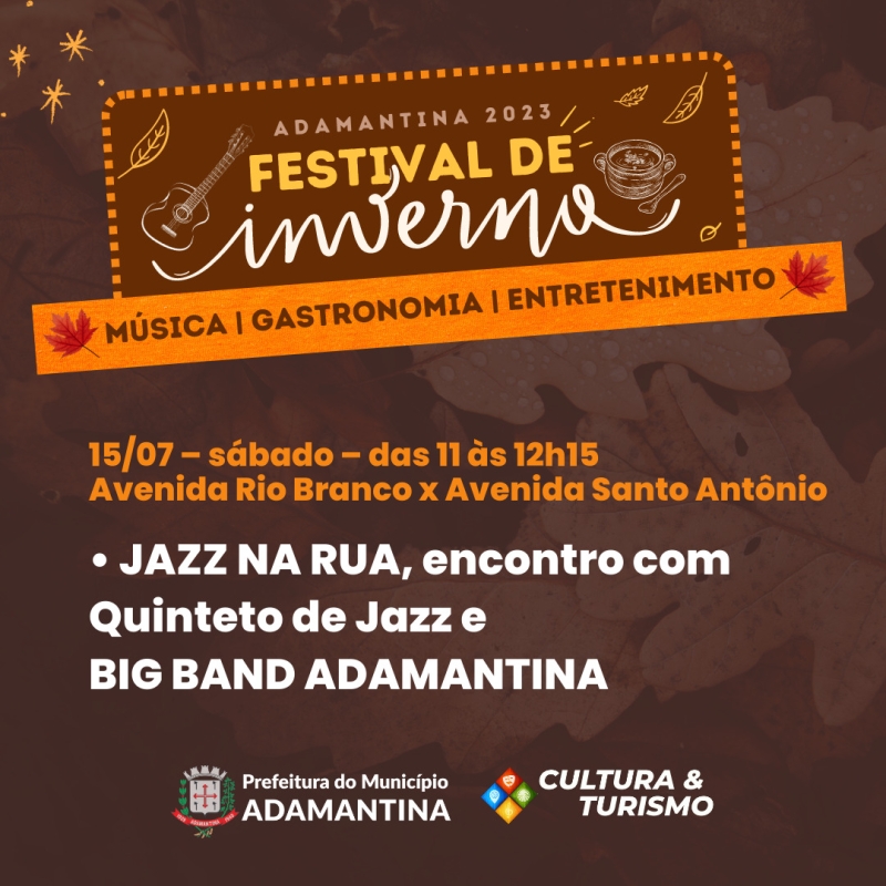 Confira a programação cultural que será realizada no final de semana em Adamantina