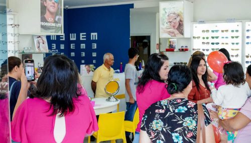 Coquitel da Óticas Carol foi sucesso no Primeiro dia e Continua na sexta e sábado.