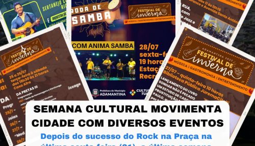 SEMANA CULTURAL MOVIMENTA CIDADE COM DIVERSOS EVENTOS