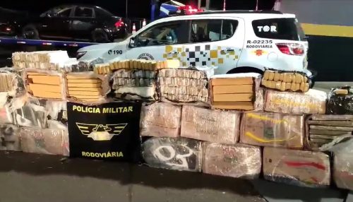 Homem é preso com uma tonelada de maconha escondida em caminhão de mudança