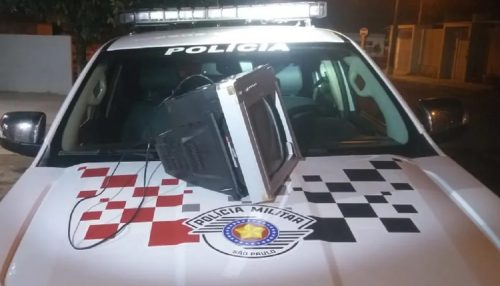 Marido arremessa televisão na esposa e acaba preso por violência doméstica em Osvaldo Cruz