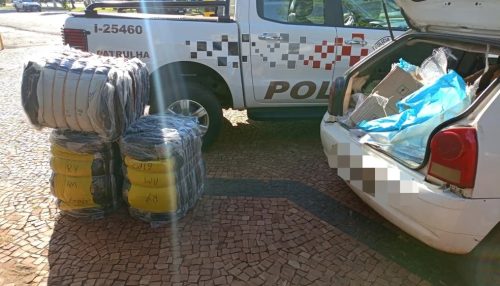 Motorista é preso em Tupi Paulista com 180kg de roupas, 1.400 óculos e 600 cigarros eletrônicos do Paraguai sem notas fiscais
