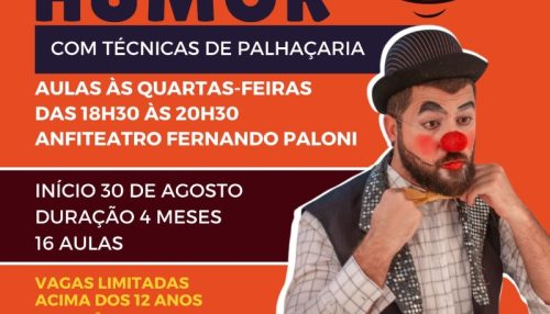 Prefeitura de Adamantina abre inscrições para curso de humor com técnicas de palhaçaria