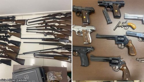 Polícia Militar apreende grande arsenal de armas e munições