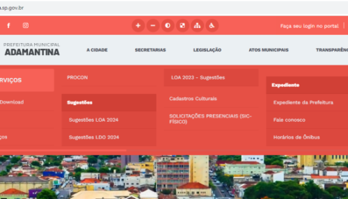 Prefeitura de Adamantina abre período para sugestões para a LOA 2024