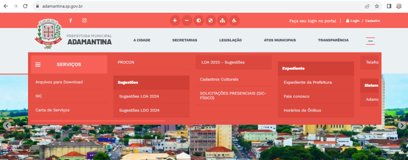 Prefeitura de Adamantina abre período para sugestões para a LOA 2024