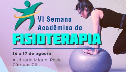 VI Semana Acadêmica de Fisioterapia acontece de 14 a 17 de agosto