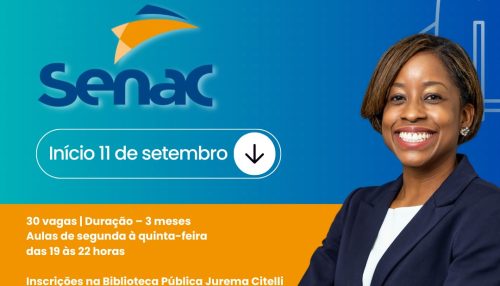 Senac e Secretaria de Cultura e Turismo oferecem curso gratuito de formação em Produtor Cultura