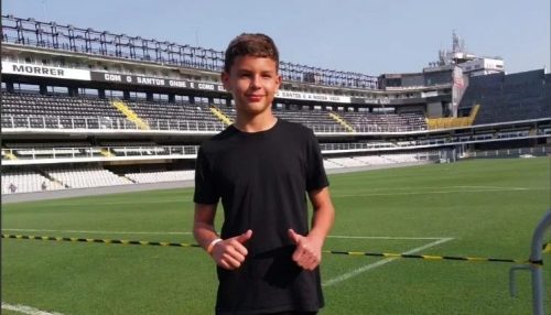 Garoto luceliense realiza testes na base do Santos FC