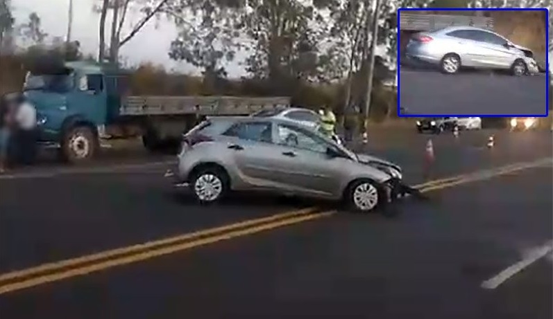 Motorista tenta cruzar rodovia e causa grave acidente, em Iacri