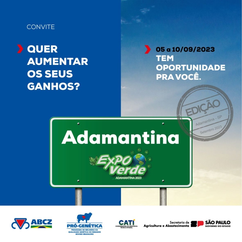 ABCZ estará presente na 31ª edição da ExpoVerde 2023