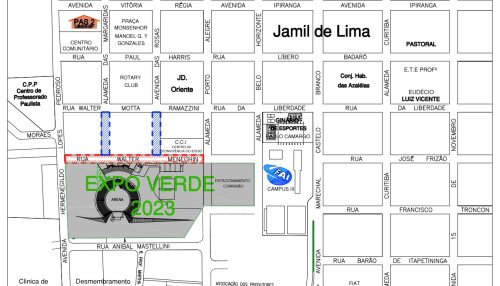 Comissão Organizadora da ExpoVerde 2023 divulga relação de ruas que estarão com interdição parcial e total