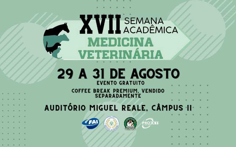 Medicina Veterinária realiza Semana  Acadêmica nos dias 29 a 31 de agosto